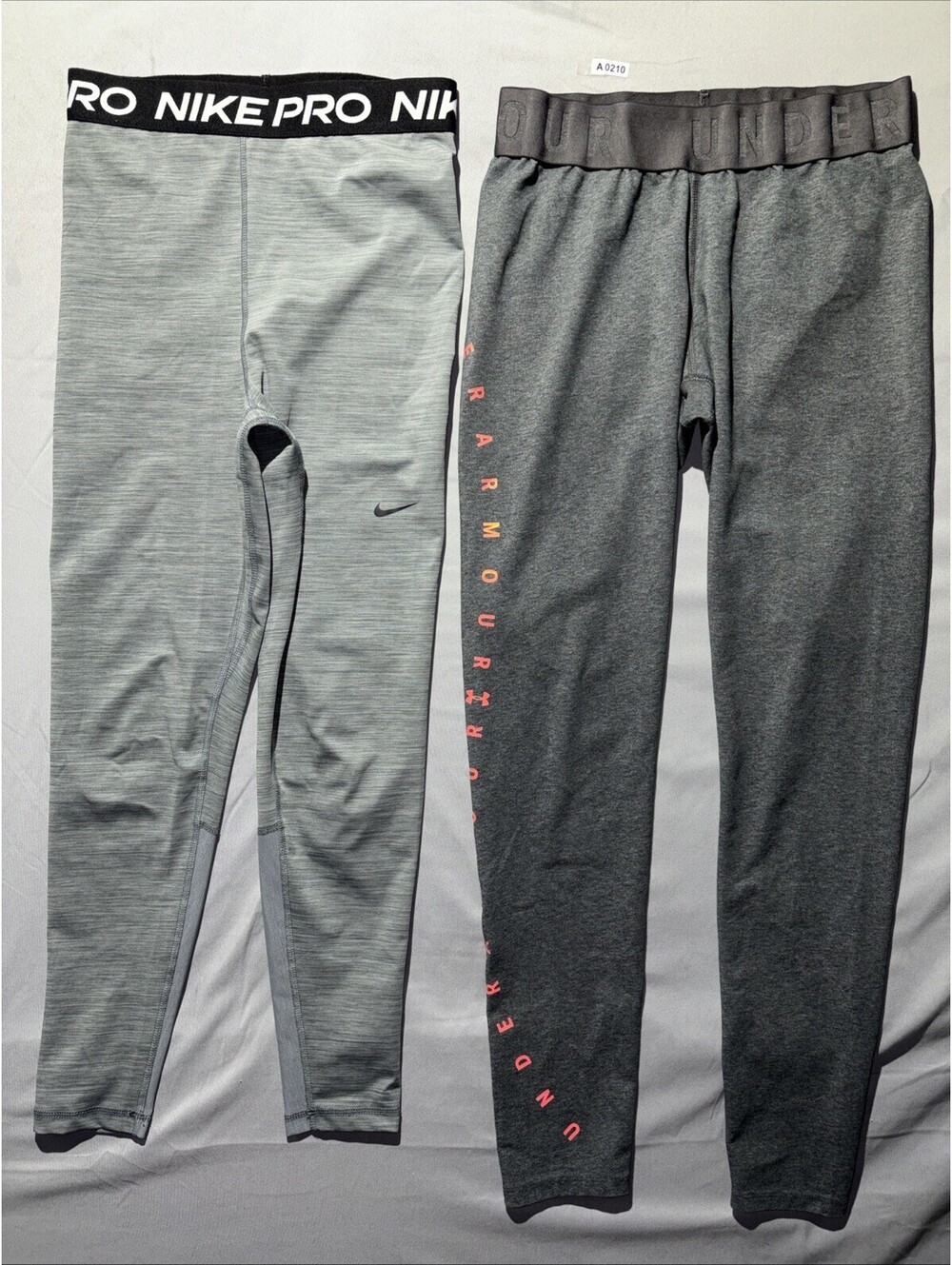 Nike Pro Dri-FIT Leggings Womens S - Under Armour Leggings Heat Gear M - 2pc